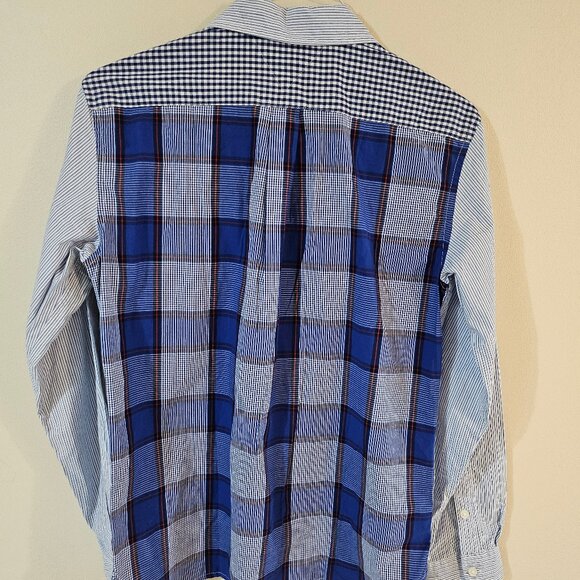 Tommy Hilfiger Boy's Blue Striped Long Sleeve Shirt - Size XL - Picture 2 of 10